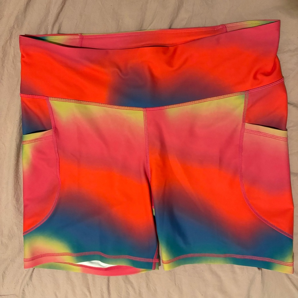NWOT Old Navy Rainbow Bike Short